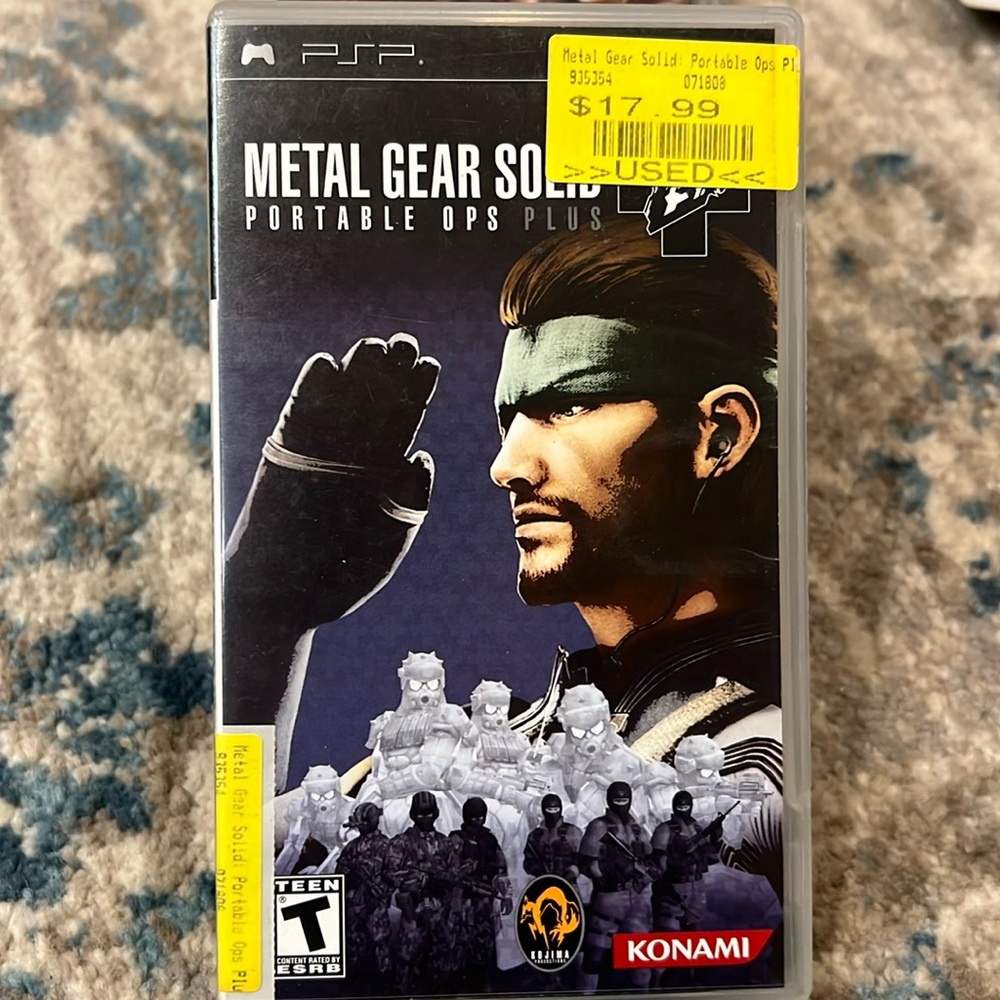 Metal Gear Solid Portable OPS Plus UMD game